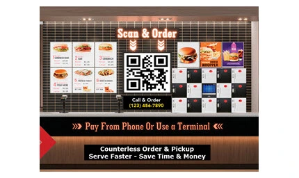 In-store self service digital ordering system