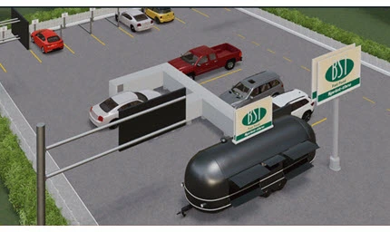 Food truck contactless pickup solution system